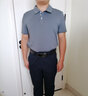 真维斯（Jeanswest）短袖t恤男夏季冰丝透气速干Polo领上衣大码青年港风复古宽松衣服 黑色(纯色) XL (建议135斤-155斤左右) 实拍图