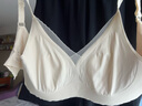 华婷露（Huatinglu）两种厚度超薄内衣女中薄款文胸无痕微聚拢睡眠胸罩兔耳朵内衣显小 超薄款-香槟白 L （适合36/80BC） 实拍图