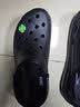 CROCS卡骆驰檀健次同款经典泡芙洞洞鞋轻便舒适男女同款花园鞋|207521 黑色-001(含智必星) 43 (270mm) 实拍图