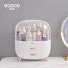 ecoco意可可化妆品收纳盒防尘化妆箱梳妆台置物架护肤品盒女朋友情人节礼物 中号简约白-高透防尘防滑 实拍图