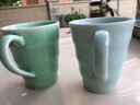 瓯江 瓯江（OUJIANG） 龙泉青瓷茶具创意清新女士无把琉璃水杯子 有把琉璃水杯梅子青 实拍图