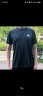 adidas休闲速干健身上衣圆领短袖T恤男装夏季阿迪达斯官方轻运动 黑色/白色 XL 实拍图