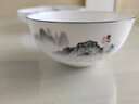 国玥骨瓷盘子家用碟子陶瓷饭盘中式沙拉盘单品自选高温骨质瓷釉中彩 江山如画4.5英寸澳碗一个 实拍图