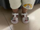 G.DUCK KIDS小黄鸭学步鞋夏季防滑女宝宝凉鞋公主鞋0-2-3-4岁婴幼儿软底 米白色 17码 内长12.5厘米 晒单实拍图