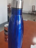 卡西菲（kaxifei）可乐瓶汽水瓶保温杯不锈钢学生男女个性便携运动水杯户外定制logo 中号深蓝色 晒单实拍图