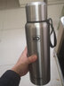 匡迪304不锈钢保温杯全钢大容量茶水分离杯便携车载男士女户外水杯子 本色茶水分离滤网 1000ml 实拍图
