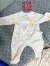 aqpa[2件装]新生婴儿连体哈衣春秋纯棉衣服男女宝宝哈衣和尚服0-6月 小苹果（2件装） 59cm 实拍图
