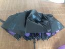 天堂伞雨伞遮阳伞太阳伞防晒防紫外线折叠伞晴雨伞两用胶囊便携迷你伞 （双层伞布）紫色 实拍图
