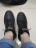 北柘男鞋春秋季男士休闲皮鞋百搭高帮板鞋男鞋子男运动潮鞋 黑棕（单鞋）-Y771 42 实拍图
