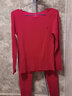 梦特娇骐骥红马年本命年保暖内衣套装女羊绒蚕丝德绒男士秋衣秋裤线衣裤 女无痕套装*1 M 实拍图