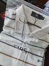 杉杉（FIRS）条纹翻领短袖T恤男2025夏季新款弹力清爽舒适POLO减龄t恤衫631 本白 XL (180) 实拍图