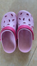 酷趣（Coqui）儿童洞洞鞋男童女童轻质排沙两穿休闲拖鞋大童糖果粉30-31 CQ8538 实拍图