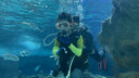 DIVE&SAIL连体儿童泳衣女童潜水服户外长袖长裤防晒速干男童沙滩浮潜游泳装 男款深灰色 XXXL(建议145-155,体重70-85斤) 实拍图