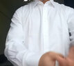 雅戈尔（YOUNGOR）长袖衬衫男素色DP免烫衬衫纯棉面料抗皱平整易打理新品 GLDP16384BJA白色 41 实拍图