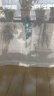 绣景 北欧现代ins纱帘成品 绣花中式欧式窗纱客厅 双生树蓝色 四爪钩款 宽2米*2.5米 1片 实拍图