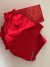 Clarkarida新年红内裤男莫代尔本命年红色男士内裤大码四角平角裤结婚礼盒 大红精梳款【2条礼盒装】 2XL（130-150斤） 实拍图