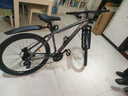 飛鸽铝合金山地车禧玛诺变速单车自行车大学生青少年成人越野车内走线 钛金灰【铝合金车架+全轴承】 27.5寸（适合170cm-190cm) 27速禧玛诺变速器油刹 实拍图