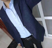 杉杉【DP免烫】长袖衬衫男士蓝色秋季商务休闲纯棉衬衣 蓝色 39  实拍图