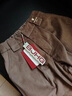 BJHG不计后果秋季美式伞兵工装长裤男潮牌肌理感宽松直筒运动休闲裤子 深棕色 L 实拍图