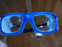 POLISI 专业篮球眼镜 男女运动护目镜 篮球足球近视眼镜 运动护具装备防雾抗冲击 湖蓝 平光镜片（配镜请联系客服） 实拍图