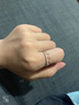 周大福简约排钻18K金镶钻石戒指钻戒求婚戒指【多款可选】 U178232 K红款 12号 实拍图