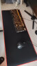 灵蛇（LINGSHE)鼠标垫800*300*2mm超大加厚办公游戏鼠标垫 学生桌垫 精密锁边 可水洗P05 纯黑 礼盒装 实拍图