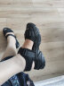 斯凯奇（Skechers）夏季新款女士厚底机甲凉鞋百搭魔术贴沙滩鞋119863 全黑色/BBK 38 晒单实拍图