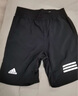 adidas速干简约舒适网球运动短裤男装夏季阿迪达斯官方 黑色/白     2XL 实拍图