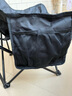 牧高笛 月亮椅户外折叠椅露营便携靠背钓鱼凳子马扎导演椅沙滩躺椅 月亮椅-曜石黑 实拍图
