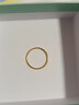 薇笑珠宝18K黄金戒指女士彩金素戒手饰轻奢新年节礼物送女友老婆生日纪念 光面 13号 实拍图