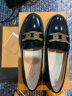 TOD'S【礼物】官方女士KATE皮革乐福鞋休闲鞋单鞋女鞋 黑色（偏大半码） 36.5 脚长23.6cm 实拍图