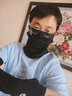 妆羽婉冰丝防晒面罩男夏季新款脸基尼遮全脸罩护颈户外骑行男士透气口罩 雪山-黑【面罩+冰袖】 实拍图