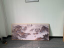 酣墨香客厅装饰画新中式挂画山水画办公室画沙发背景画风景画靠山图壁画 AM101【海纳百川】 140x60cm 金框(铝合金框+油画布) 实拍图