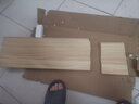 若时墙上置物架隔板墙面墙壁木板搁板挂墙一字板支架壁挂书架货架架子 原木色 40*20【两个支架】 实拍图