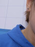 美芙尼 S925银耳钉男女 韩版时尚简约螺丝黑色耳环单只 潮人个性耳饰 黑色耳钉（直径6mm） 单只 实拍图
