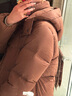 美力城【檀健次同款】长款羽绒服女装新款极地鹅绒外套时尚泡芙110 橡木棕 M （110-120斤） 实拍图