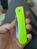 小天籁 多功能折叠水果刀家用便携随身宿舍学生刀子迷你水果小刀瓜果刀 绿色(普通刀-刨两用款) 1把装 实拍图