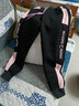 沁悦（QINYUE）3-14岁小孩子穿的女童裤子春秋外穿加绒2021新款儿童运动裤子女中 黑色刺绣粉条   加绒冬款 130 建议身高120cm左右穿 实拍图