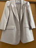 betu百图女装小西装韩版职业西服收腰显瘦春季新款九分袖外套2102T31 浅杏色 S 实拍图