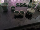鸿冠秘窑茶具套装陶瓷茶道哥窑冰裂开片茶具整套茶壶盖碗茶杯家用办公 03款：14件墨绿秘窑（豪华组） 实拍图