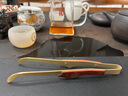 班意 铜茶夹洗杯夹 功夫茶镊子茶杯夹 茶夹子茶具配件茶道 蜗牛一体铜夹（酸枝） 实拍图