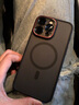 魔杰乐 适用苹果17promax手机壳磁吸充电iPhone16promax手机保护套沙漠色全包防摔软胶肤感磨砂简约轻奢 磁吸黑色【莱卡系列-金属镜头圈】 iPhone15ProMax 实拍图
