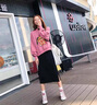 半身裙女新款春夏秋冬季韩版高腰学生黑色侧边开叉夏中长款女士a字长裙 黑色 M 实拍图