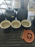 博为 黑陶茶具套装家用整套茶具功夫茶壶茶杯茶盘客厅茶具全自动烧水 黑陶落雁+年年有鱼智能茶盘 实拍图