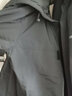 罗蒙（ROMON）棉服男冬季通勤商务休闲大码纯色棉袄保暖棉衣外套男M05黑色4XL 实拍图