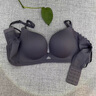 KJ法国KJ小胸聚拢内衣女士无钢圈收副乳防下垂无痕文胸罩套装新款 灰紫 75B =34B(配内裤) 实拍图