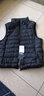 鸭鸭冬季新款羽绒服女休闲羽绒马夹时尚坎肩立领马甲背心KXM 黑色 L 实拍图