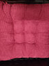 月语家纺冬季加厚纯色灯芯绒坐椅垫沙发垫子办公坐垫 汽车座垫空调垫 大红 45cm*45cm 实拍图