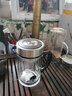 希诺双层玻璃杯茶杯带把办公杯老板杯子带过滤泡茶水杯男士商务口杯 旗舰款+杯刷 290毫升 实拍图
