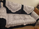 好家邻 沙发垫套装 蕾丝沙发巾盖布四季可用靠背巾 纯色镂空布艺扶手巾针织绣花沙发垫 80*140cm  一片装 实拍图